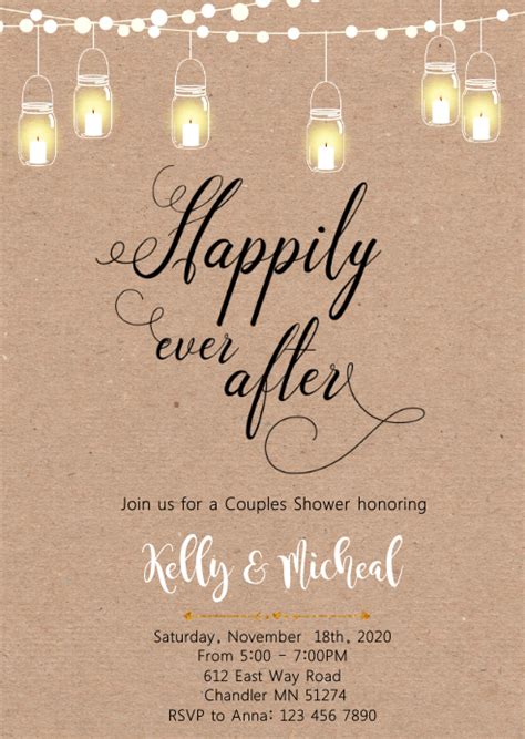 happily ever after party invitations